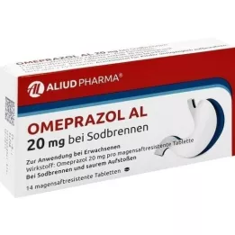 OMEPRAZOL AL 20 mg b.Sodbr.comprimidos para sumo gástrico, 14 unid
