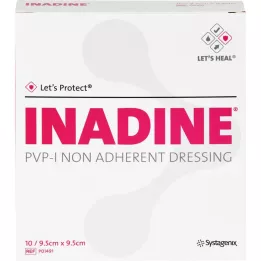 INADINE Pomada de gaze w. PVP Iod. 9,5x9,5cm, 10 pcs