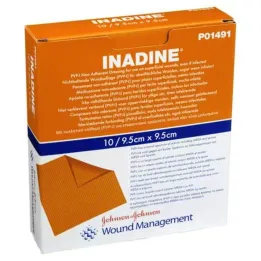 INADINE Pomada de gaze w. PVP Iod. 9,5x9,5cm, 10 pcs