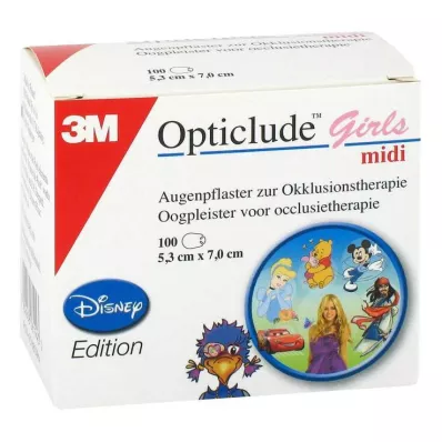 Opticlude 3M Disney Plaster Girls midi 2538MDPG-100, 100 unid Opticlude 3M Disney Plaster Girls midi 2538MDPG-100, 100 unid