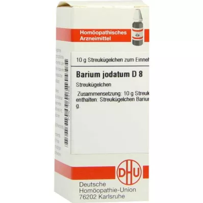 BARIUM JODATUM D 8 glóbulos, 10 g