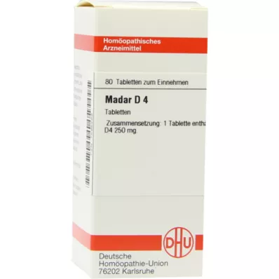 MADAR D 4 Comprimidos, 80 Cápsulas