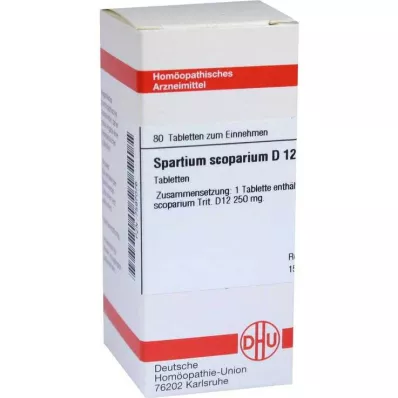 SPARTIUM SCOPARIUM D 12 Comprimidos, 80 Cápsulas SPARTIUM SCOPARIUM D 12 Comprimidos, 80 Cápsulas