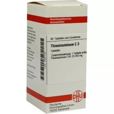 THIOSINAMINUM C 3 Comprimidos, 80 Cápsulas
