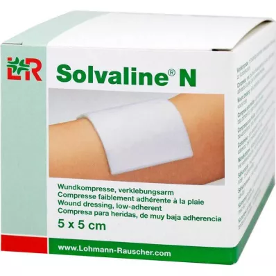 SOLVALINE N Compressas 5x5 cm estéreis, 25 unidades SOLVALINE N Compressas 5x5 cm estéreis, 25 unidades