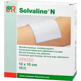 SOLVALINE N Compressas 10x10 cm estéreis, 10 unidades
