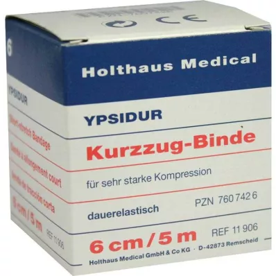 Bandagem curta Ypsidur 5mx6cm, 1ud Bandagem curta Ypsidur 5mx6cm, 1ud