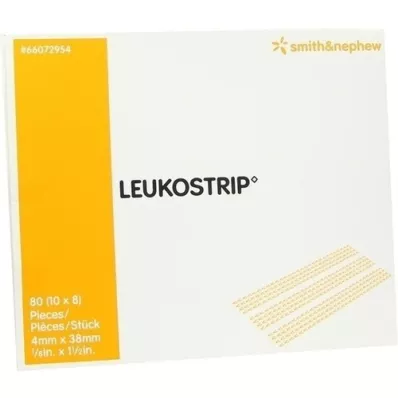 LEUKOSTRIP Tiras de sutura para feridas 4x38 mm, 10X8 pcs