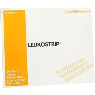 LEUKOSTRIP Tiras de sutura para feridas 13x102 mm, 10X6 pcs