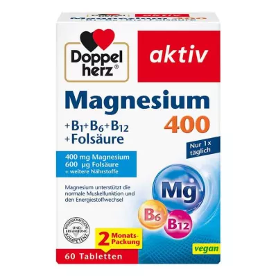 Doppelherz Magnésio 400 mg comprimidos, 60 unid Doppelherz Magnésio 400 mg comprimidos, 60 unid