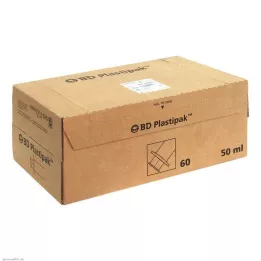 BD PLASTIPAK Seringa 50 ml Luer loc. centrada, 60X50 ml