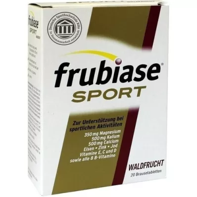 FRUBIASE SPORT Comprimidos efervescentes de frutos do bosque, 20 unidades