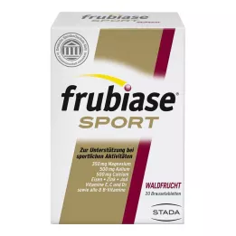 FRUBIASE SPORT Comprimidos efervescentes de frutos do bosque, 20 unidades