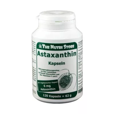 ASTAXANTHIN Cápsulas vegetais de 6 mg, 120 unidades