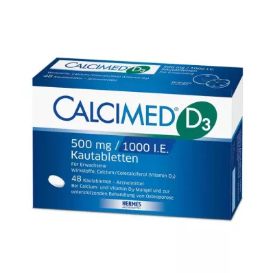 CALCIMED D3 500 mg/1000 U.I. Comprimidos mastigáveis, 48 unid CALCIMED D3 500 mg/1000 U.I. Comprimidos mastigáveis, 48 unid