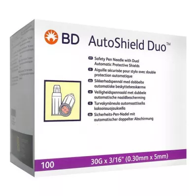 BD Agulha para caneta de segurança Autoshield Duo 5 mm, 100 unid BD Agulha para caneta de segurança Autoshield Duo 5 mm, 100 unid