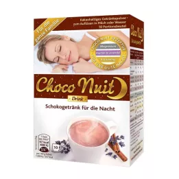 CHOCO NUIT Bebida de chocolate em pó Boa noite, 10 unid