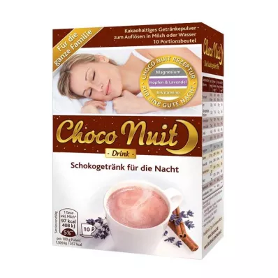 Choco Nuit boa noite chocolate em pó, 10 unidades Choco Nuit boa noite chocolate em pó, 10 unidades