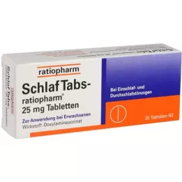 SCHLAF TABS-ratiopharm 25 mg comprimidos, 20 unid