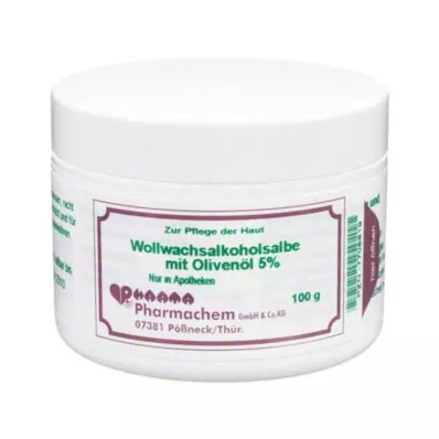 WOLLWACHSALKOHOLSALBE m.azeite 5%, 100 g