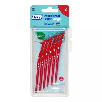 Escova interdental Tepe Angle 0,5mm vermelha, 6 unid Escova interdental Tepe Angle 0,5mm vermelha, 6 unid