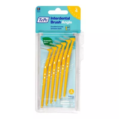TEPE Escova interdental Ângulo 0,7 mm ISO 4 amarelo, 6 pcs