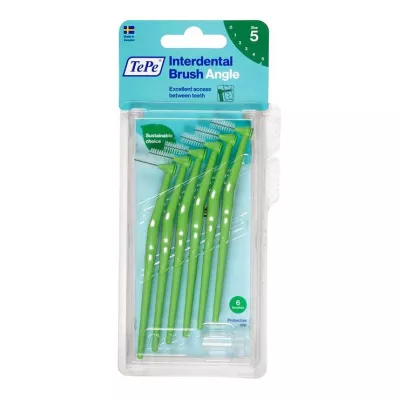 TEPE Escova interdentária Ângulo 0,8 mm ISO 5 verde, 6 pcs