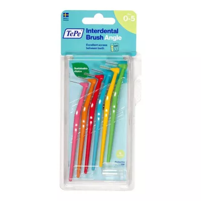 Escova interdental Tepe Angle mista, 6 peças Escova interdental Tepe Angle mista, 6 peças