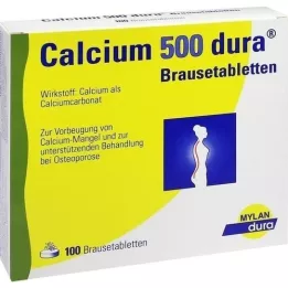 CALCIUM 500 comprimidos efervescentes dura, 100 unidades
