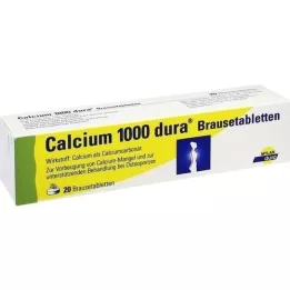 CALCIUM 1000 comprimidos efervescentes dura, 20 unidades