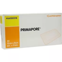 PRIMAPORE Penso para feridas 8x15 cm estéril, 20 unidades