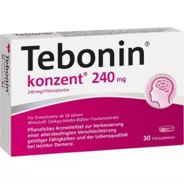 TEBONIN konzent 240 mg comprimidos revestidos por película, 30 unid