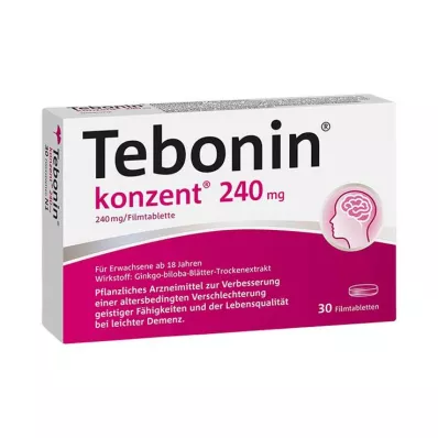 TEBONIN konzent 240 mg comprimidos revestidos por película, 30 unid