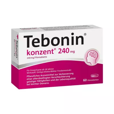 TEBONIN konzent 240 mg comprimidos revestidos por película, 60 unid