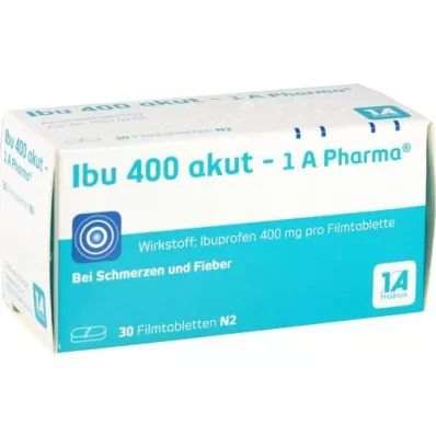 IBU 400 akut-1A Pharma comprimidos revestidos por película, 30 unidades