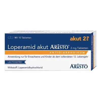 LOPERAMID Aristo agudo 2 mg comprimidos, 10 unidades LOPERAMID Aristo agudo 2 mg comprimidos, 10 unidades