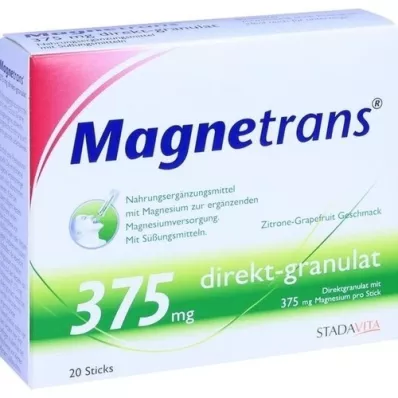 MAGNETRANS diretamente 375 mg grânulos, 20 unid