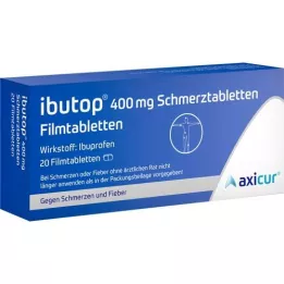 IBUTOP 400 mg Comprimidos revestidos por película para o alívio da dor, 20 unid