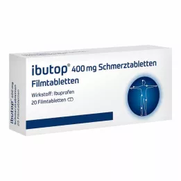 IBUTOP 400 mg Comprimidos revestidos por película para o alívio da dor, 20 unid