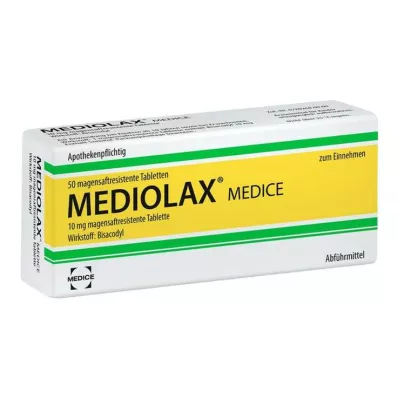 MEDIOLAX Medice comprimidos com revestimento entérico, 50 unidades MEDIOLAX Medice comprimidos com revestimento entérico, 50 unidades