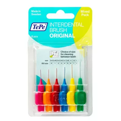 Escova interdental Tepe mista, 6 peças Escova interdental Tepe mista, 6 peças