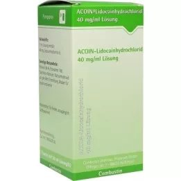 ACOIN-Solução de cloridrato de lidocaína 40 mg/ml, 50 ml