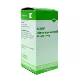 ACOIN-Solução de cloridrato de lidocaína 40 mg/ml, 50 ml