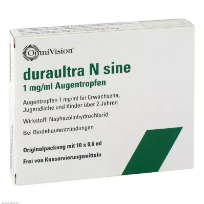 DURAULTRA Colírio N sine, 10X0,6 ml