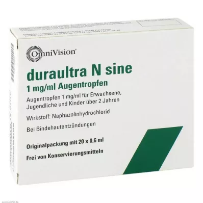 DURAULTRA Colírio N sine, 20X0,6 ml