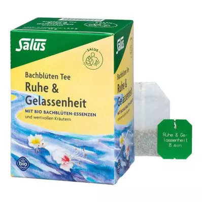 Chá de Flor de Bach Calma &amp; Serenidade Salus orgânico, 15 unidades
