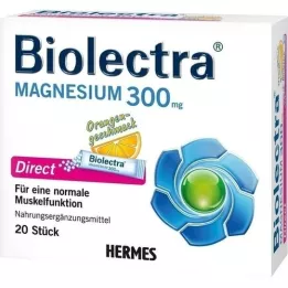 BIOLECTRA Magnésio 300 mg Direct Orange Sticks, 20 unid