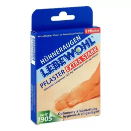 LEBEWOHL Rebocos de milho extra fortes, 8 peças