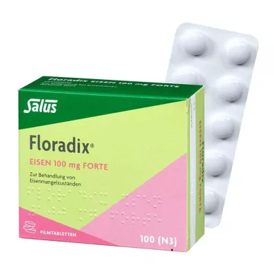 FLORADIX Comprimidos revestidos por película de ferro 100 mg forte, 100 unidades FLORADIX Comprimidos revestidos por película de ferro 100 mg forte, 100 unidades