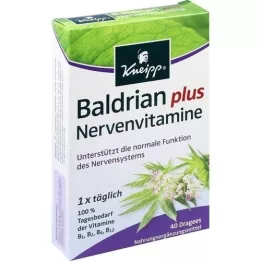 KNEIPP Valeriana e vitaminas para os nervos, comprimidos revestidos, 40 unid